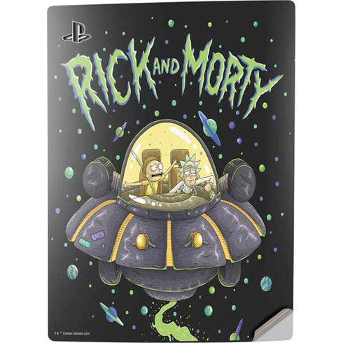 Adult Swim Rick and Morty Spaceship PS5 Digital Edition Console Skin
